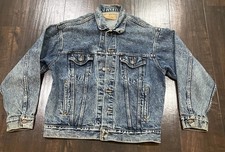 Vintage Levis Denim Jacket USA Jean Trucker 70507-0227 Sz M Acid Wash Distressed