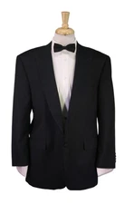 Miller Brothers Ltd Black 2-Btn Peak Lapel Tuxedo Formal Blazer Jacket 46R