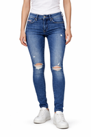 Diesel Slandy Damen Jeans W24 L30 Blau Super Skinny Stretch Denim