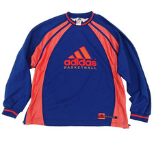 Adidas Basketball 1990s Sweatshirt Vintage Mens Big Logo Size L