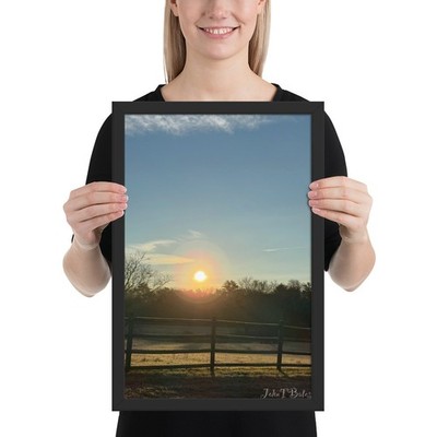 Sunrise Framed photo paper poster