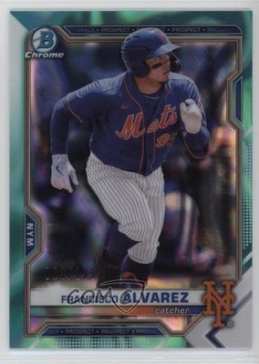 2021 Bowman Draft Chrome Aqua Lava Refractor 13/199 Francisco Alvarez 11o2
