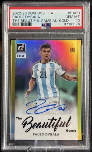 Paulo Dybala [Gold] #BA-PD 2022 Panini Donruss Beautiful Game Autographs card