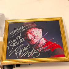 Framed Freddy Krueger Film Signed Photo &ldquo;Sweet Dreams&rdquo; Inscription