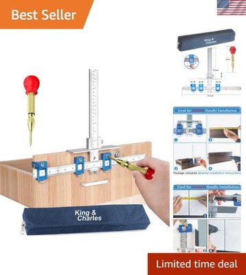Metal Cabinet Hardware Jig & Auto Center Punch Set | Avoid Jitter Caused by D...