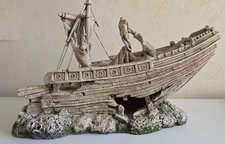 XL Schiffswrack Bug :: Aquarium - Deko, Höhle, Versteck, mit Öffnungen