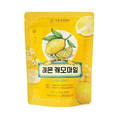 Korean Premium Lemon Chamomile Herbal Tea 15 Bags Fruit Herb Tea Ssanggye