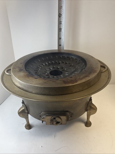 Braciere pentola calda ottone coreano vintage vapore barbecue forno griglia cuoco Sin Ro - Foto 24 di 24