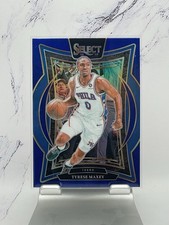76ers 2024-25 Panini Select - Concourse TYRESE MAXEY #20 Blue Prizm