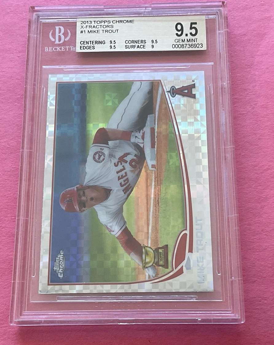 25+ Mike Trout Beckett Grading Services (BGS) 9.5 Graded Baseball