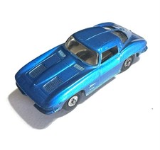 1963 Tyco S Speedways S623 Candy Blue  63 Chevy Corvette HO Slot Car Very Nice 