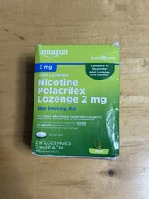 Amazon Basic Care Nicotine Polacrilex Lozenge 2mg 144ct Stop Smoking Aid Exp7/27