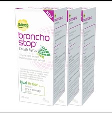 Image of 3 x Buttercup Bronchostop Cough Syrup 120ml