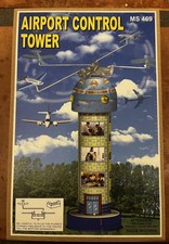 Schylling Airport Control Tower MS 469 collectible tin toy with Original Box