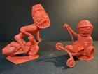 Lot Of 2 Vintage 1964 Weird-Ohs Nutty Mads Louis Marx Digger & Davey Lone Wolf