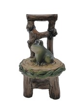 Miniature Fairy Garden Wooden Chair W Frog - Buy 3 Save 5 Miniature Fairy Garden Wooden Chair W Frog - Buy 3 Save 5