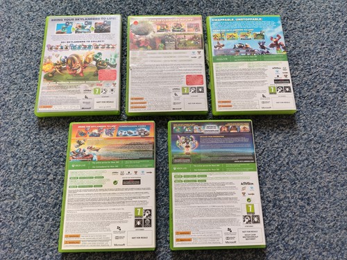 X-BOX 360 SKYLANDERS x5 GAMES PAL PEGI 7 IMAGINATORS SUPERCHARGERS ACC/GOOD USED - Picture 2 of 5