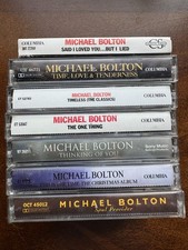 Michael Bolton Cassette Lot 7 Tapes  Cassette Single 80s 90s Power Ballads