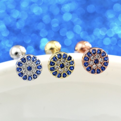 Gem Crystal Ear Cartilage Helix Ring Bar Stud Ear Cuff Climber Piercing Earring - Picture 96 of 268
