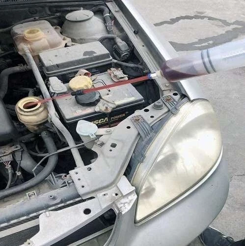 Siringa Pompa Manuale Aspirazione Per Cambio Olio Motore Aspira Liquidi 200ml - Foto 3 di 11