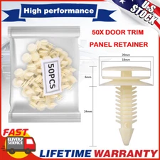 50Pack Door Trim Panel Retainer Car Fasteners Clips Push Pin For Chevy Buick GMC