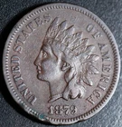 1879 INDIAN HEAD CENT  - With LIBERTY - VF VERY FINE Details