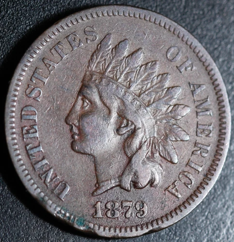 1879 INDIAN HEAD CENT  - With LIBERTY - VF VERY FINE Details