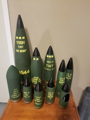 The Original 155mm D544 M107 TNT Howitzer Shell Whiskey Stash with