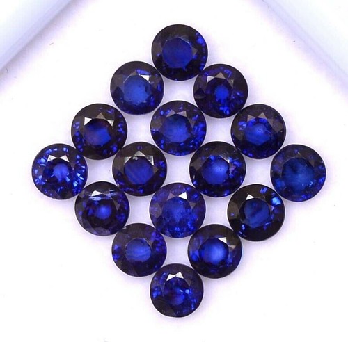 Natural Blue Sapphire Round Faceted Loose Calibrated Gemstone Ready for Jewelry - Picture 29 of 32