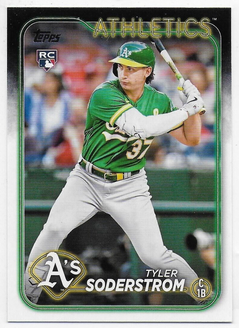 2024 Topps #244 Tyler Soderstrom RC - Oakland Athletics