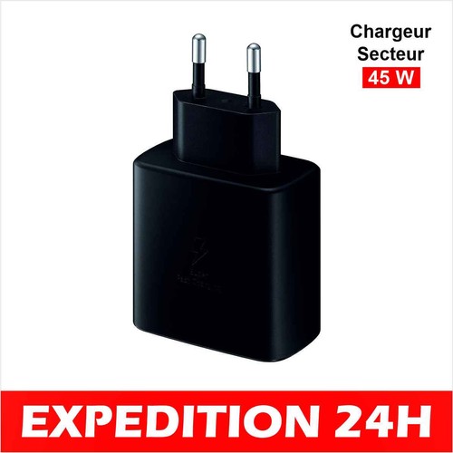 Chargeur secteur Super Rapide 3.0 (45W) pour Samsung S20 - S23 ULTRA - S23 PLUS - Photo 1/5