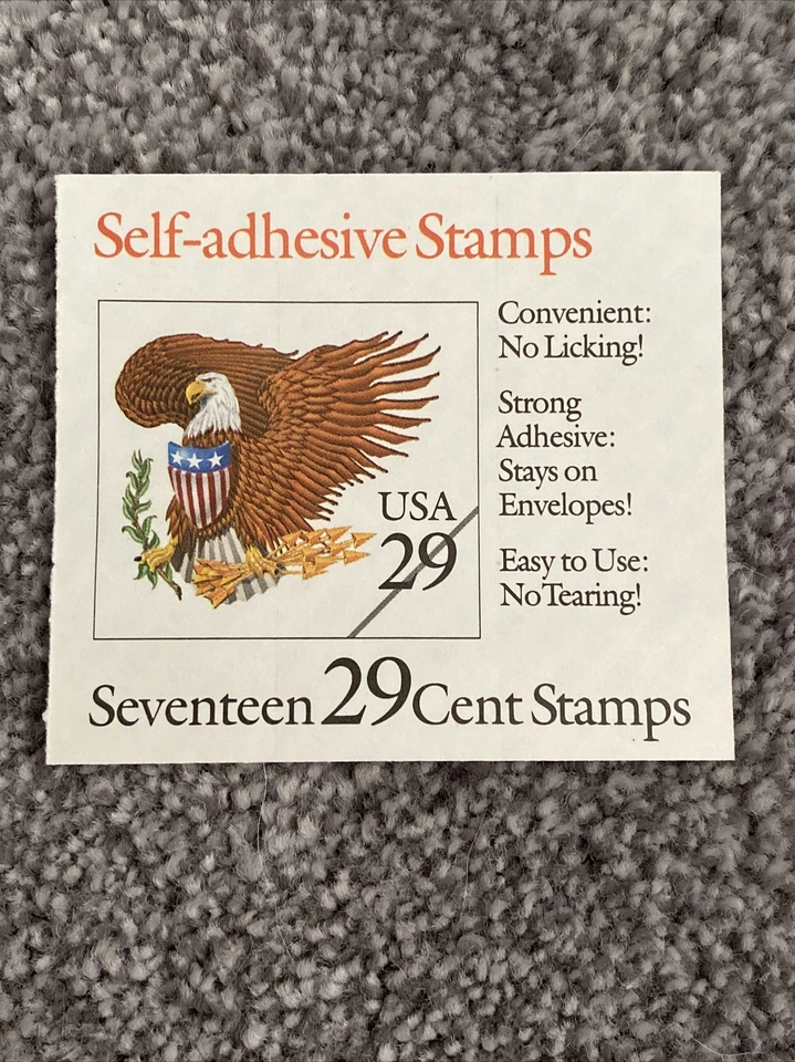 US MNH Postage Stamps Scott #2597a Eagle/Shield 29c Half Pane of 9 (1992-93) - Image 2 of 2