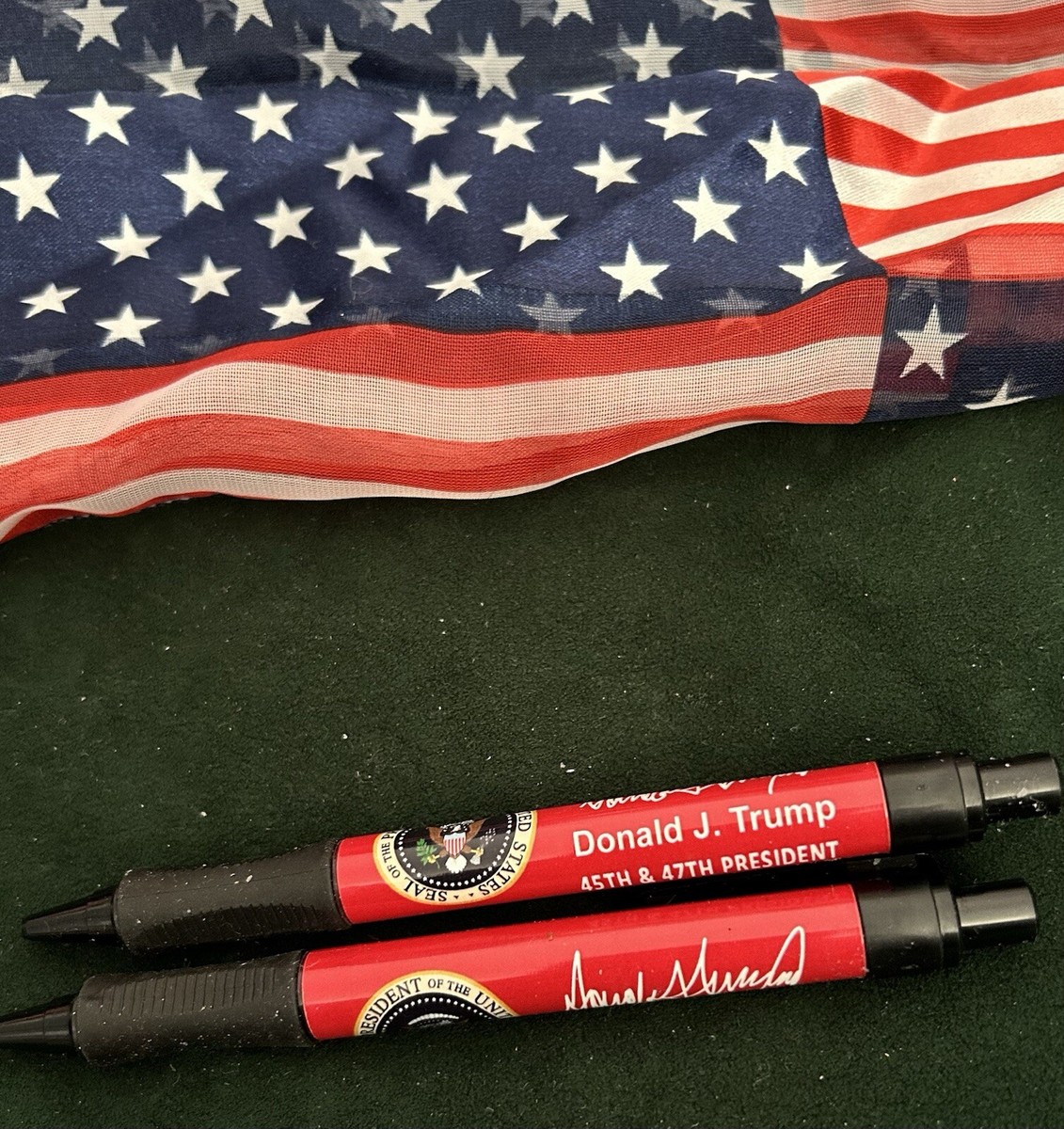 TRUMP 45-47th PEN (6) RED PRESIDENT SIGNATURE REPUBLICAN GOP MAGA
