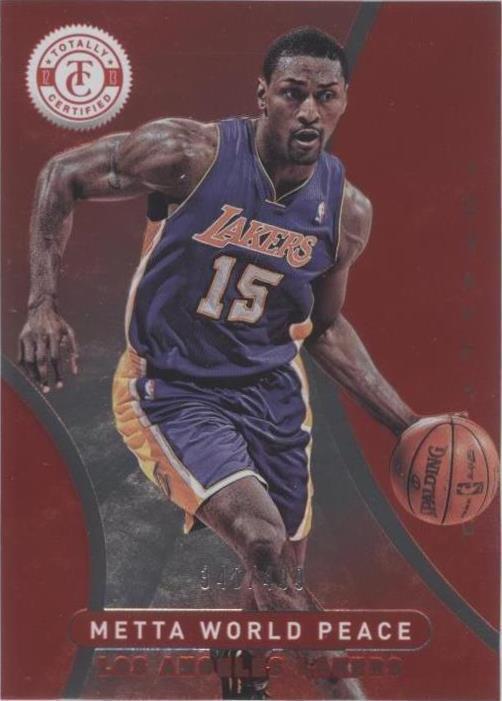 2012-13 Totally Certified - Metta World Peace #204 Totally Red /499 for ...