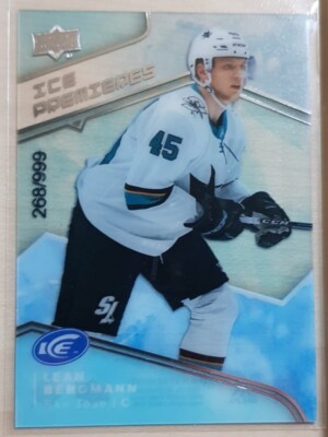 Lean Bergmann Ice Premieres /999 San Jose Sharks - Upper Deck Ice 2019-20 NHL