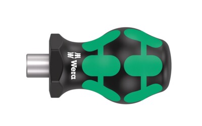 Wera 008880 1/4 Sechskant Kraftform 811/1 Micro Stubby Magnet Bithalter Schraubendreher