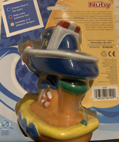 JUEGO DE REMOLCADORES DE BAÑERA FLOTANTES NUBY BATH DE 2 BARCOS DIVERTIDOS BAÑO NIÑOS JUGUETES-NUEVO- - Imagen 2 de 2