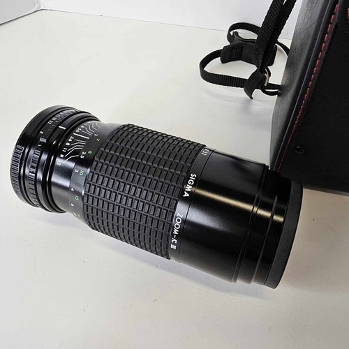 SIGMA Zoom K III 1:3.5-4.5 f = 75~210mm With Case Filter Lens Hood Made In Japan - Picture 3 of 13
