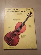 World's Favorite Intermediate Violin Pieces 1976 Sheet Music Book Classics 92
