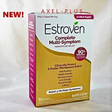 Estroven Complete Multi-Symptom Menopause Relief, 84 Caplets EXP 03/27