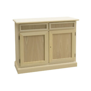 Credenza 1054385 h, in legno grezzo da verniciare, pronta consegna ... Verniciare legno grezzo