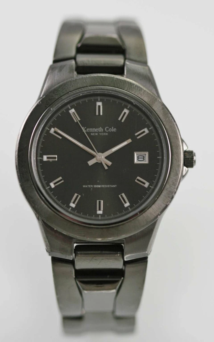 Orologio in quarzo in acciaio inossidabile vintage Kenneth Cole New York