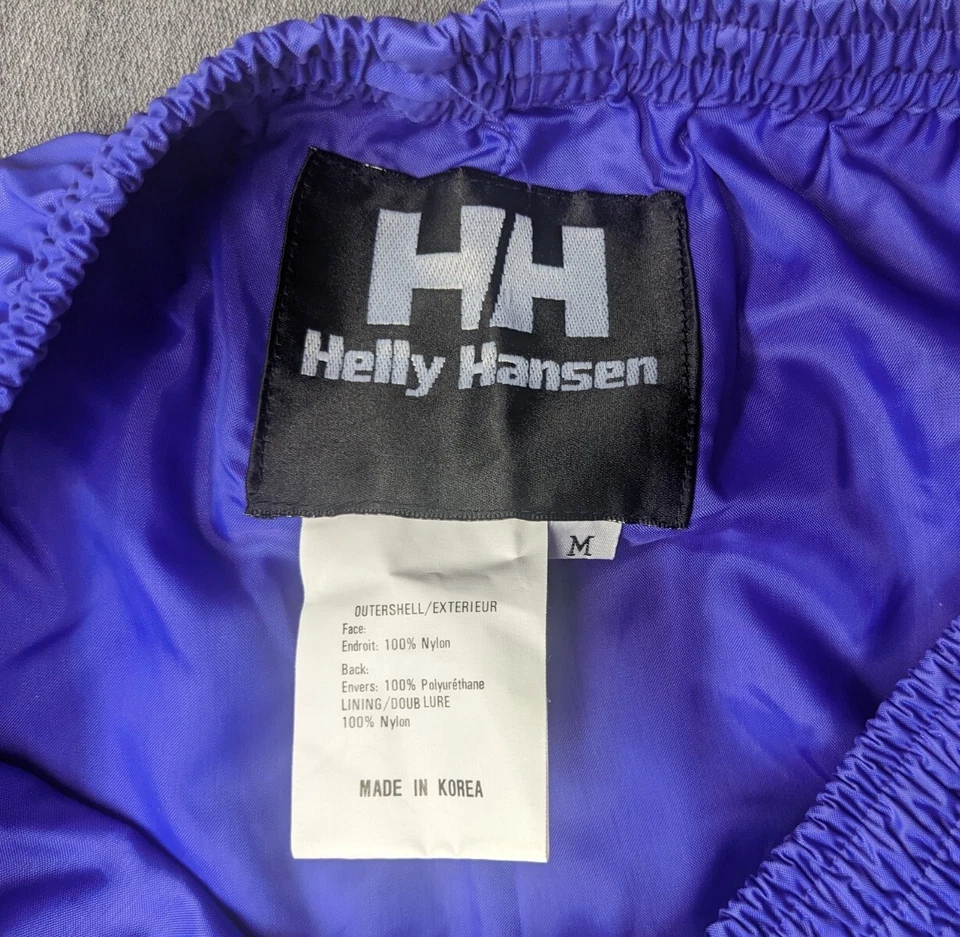 Pantalones de lluvia Helly Hansen adulto talla mediana 100 % nailon púrpura Foto 2 de 4