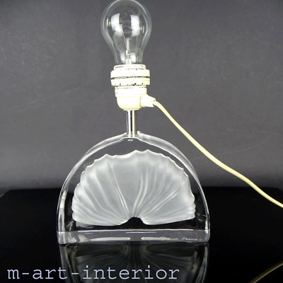 DAUM Kristall Tisch Lampe Leuchte, Design Light Crystal Table Lamp France 1960er