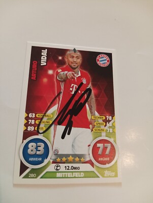 Arturo Vidal - Bayern München - Match Attax 2016-2017