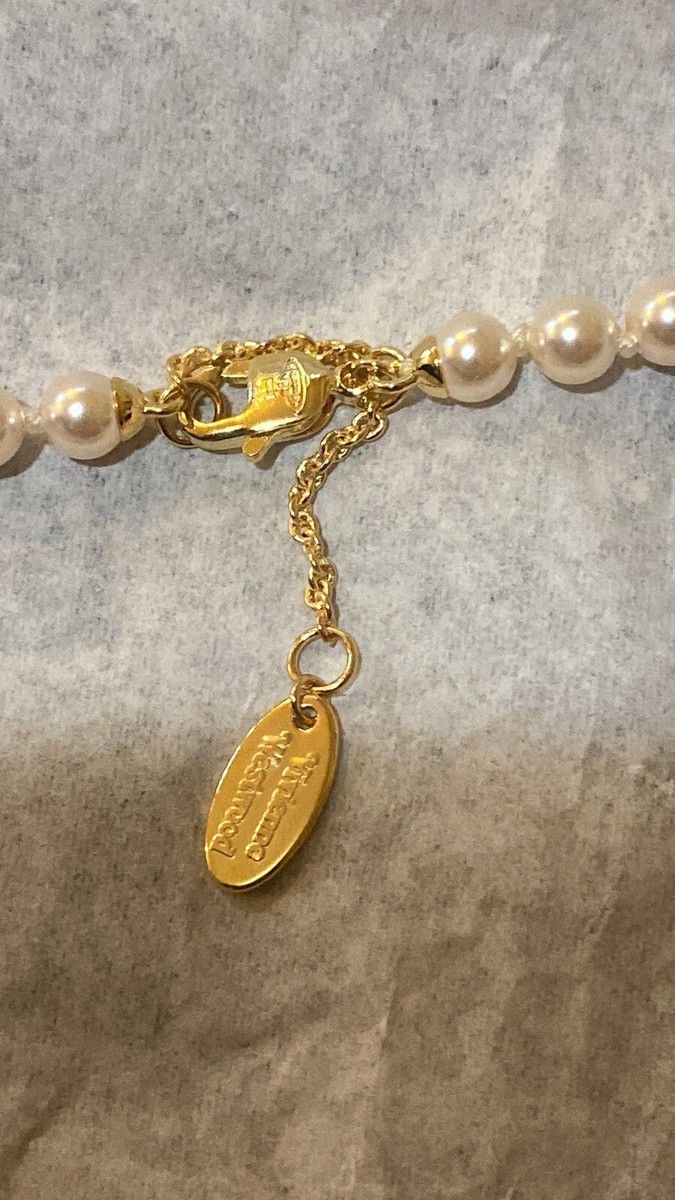 VIVIENNE WESTWOOD Olympia gold-plated brass and pearl