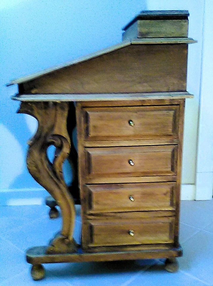 Escritorio antiguo de capitanes de Davenport Foto 3 de 4