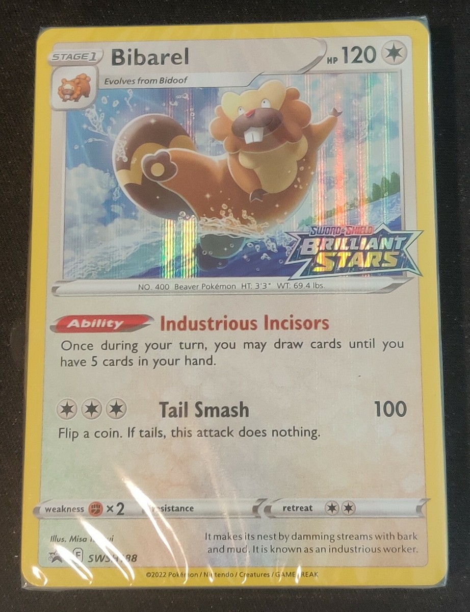 beaver pokemon card Bibarel [Brilliant Stars]  Pokemon Card  Mikes Game Shop