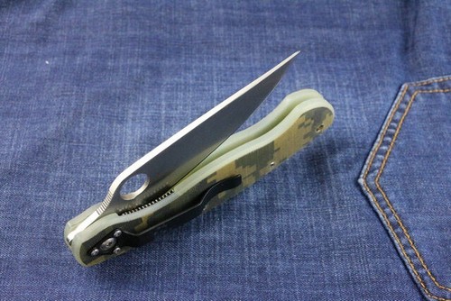 New G10 Handle D2 Stone Wash Blade Line Lock Folding Pocket Knife EDC C82G - Bild 5 von 7