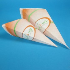 1000 Snack Spitztüten Pommestüten Pommes Frites to go Verpackung 190mm klein